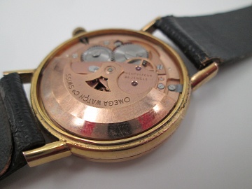 Omega Chapado Oro Acero Automatico Calendario Correa