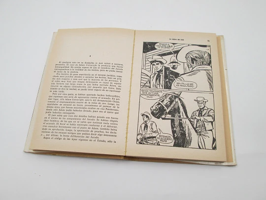 Bonanza, the gold mine. Illustrated youth book. Heroes selection. Bruguera publisher, 1969