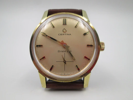 Certina Bristol 230. Gold plated and stainless steel. Manual winding. Swiss. 1960's