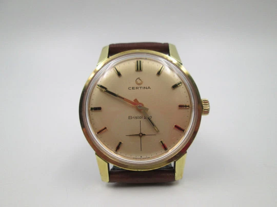 Certina Bristol 230. Gold plated and stainless steel. Manual winding. Swiss. 1960's