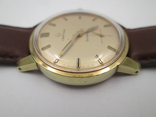 Certina Bristol 230. Gold plated and stainless steel. Manual winding. Swiss. 1960's