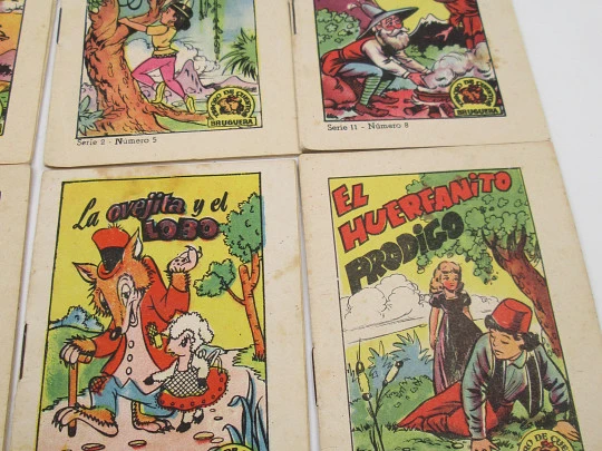 Collection of 15 illustrated children's stories. Treasure of Tales. Bruguera publisher. 1960's