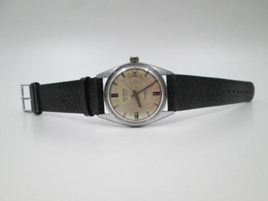 Dogma De Luxe. Chromed plated & stainless steel. Automatic. Calendar. Swiss. 1960's