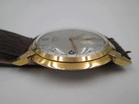 Dogma Prima. 10 microns gold plated & stainless steel. Manual wind. Swiss. 1950's