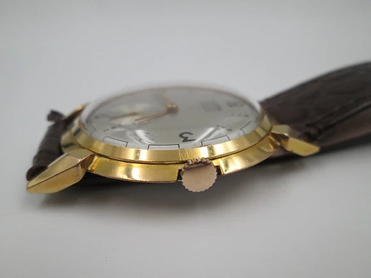 Dogma Prima. 10 microns gold plated & stainless steel. Manual wind. Swiss. 1950's