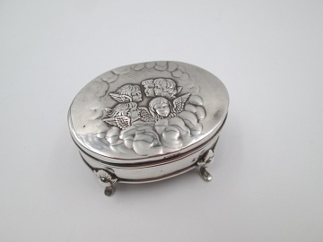 dresser box 925 sterling silver vermeil 1905 uk angels