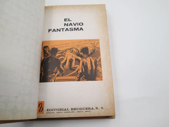 El navío fantasma. Libro juvenil ilustrado. Héroes Selección. Editorial Bruguera, 1968