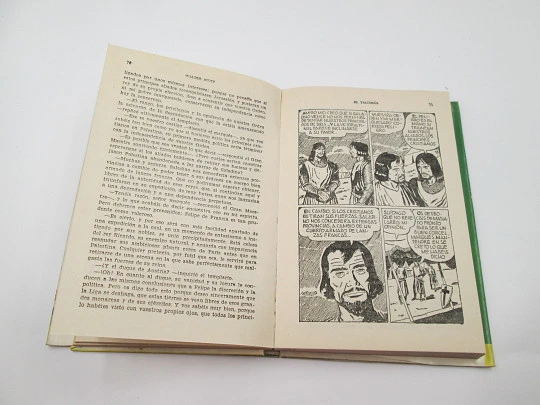 El talismán. Walter Scott. Libro ilustrado. Colección Historias. Bruguera, 1958