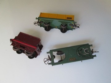 schuco varianto lasto 3042 open truck wind-up toy tinplate and