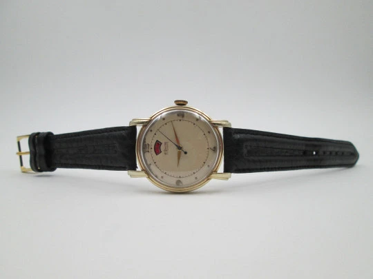 Jaeger LeCoultre Master Mariner power reserve. 10 karat gold filled. Automatic. 1950's