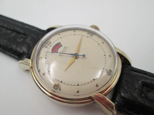 Jaeger LeCoultre Master Mariner power reserve. 10 karat gold filled. Automatic. 1950's