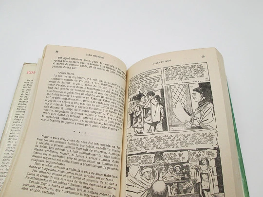 Juana de Arco. Aldo Brunetti. Libro ilustrado. Colección Historias. Bruguera, 1958