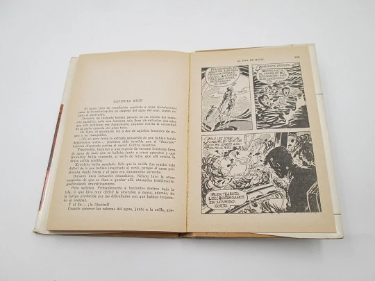 La isla de metal libro juvenil ilustrado. Héroes Selección. Editorial Bruguera, 1968