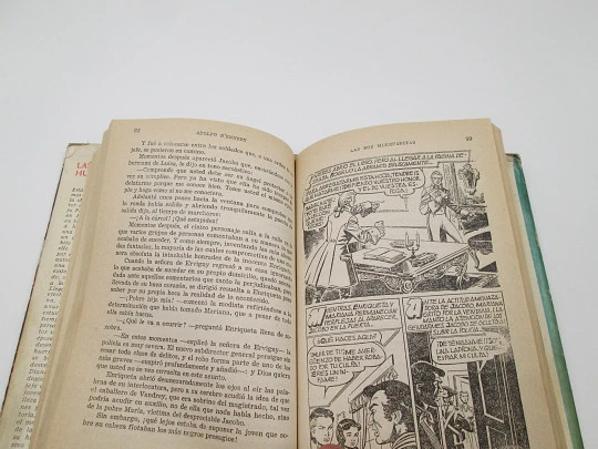 Las dos huerfanitas. Adolfo d'Ennery. Libro ilustrado. Colección Historias. Bruguera, 1957