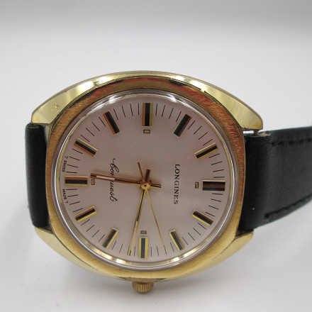 Longines Conquest Gold Plated Manual Wind Strap 1960 s El Coleccionista Eclectico