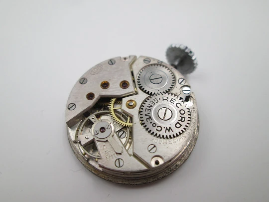 Rare Record pendant watch. Stainless steel. Small seconds hand. Manual wind. 1940's