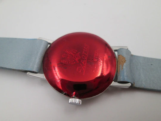 Reloj de pulsera mujer Exactus. Acero inoxidable. Cuerda manual. 1970. Suiza