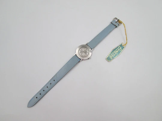 Reloj de pulsera mujer Exactus. Acero inoxidable. Cuerda manual. 1970. Suiza