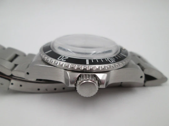 Reloj Seiko MOD Submariner. Acero inoxidable. Bisel giratorio. Brazalete. Automático