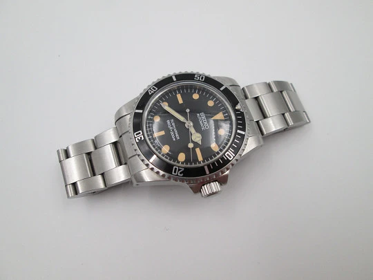 Reloj Seiko MOD Submariner. Acero inoxidable. Bisel giratorio. Brazalete. Automático