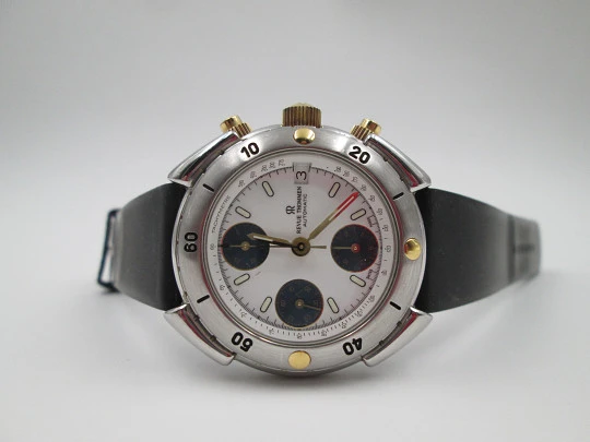 Revue Thommen Chronomark automatic chronograph. Stainless steel. Calendar. 1990's