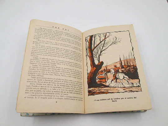 Rob Roy, libro juvenil ilustrado. Walter Scott. Colección Corinto. Editorial Bruguera, 1959