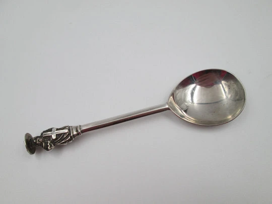 Saint John the Apostle spoon. Sterling silver. Thomas Bradbury & Sons. England. 1910's