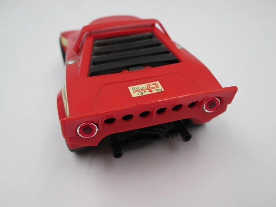 Scalextric slot car. Lancia Stratos Marlboro. Ref. 4055. Red and white. Exin. 1980's