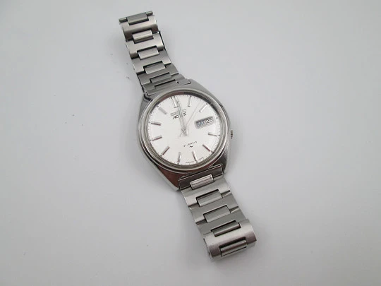 Seiko Actus men's watch. Stainless steel. Automatic. Calendar. Bracelet. 1970's