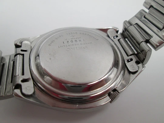 Seiko Actus men's watch. Stainless steel. Automatic. Calendar. Bracelet. 1970's