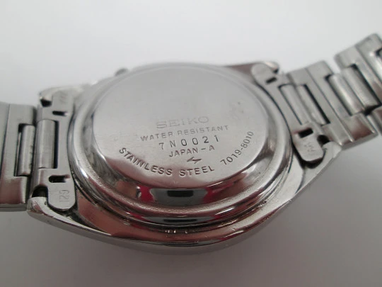 Seiko Actus. Acero inoxidable. Cuerda automática. Calendario. Brazalete. 1970