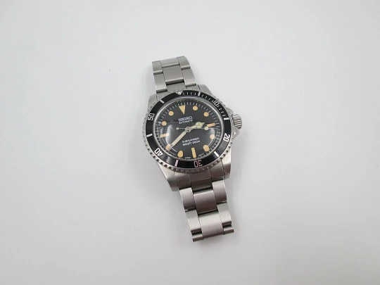 Seiko MOD Submariner men's watch. Stainless steel. Automatic. Rotating bezel. Bracelet