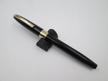 sheaffer imperial iv black plastic gold plated touchdown