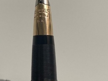 sheaffer valiant snorkel fountain pen 14k gold nib and band.