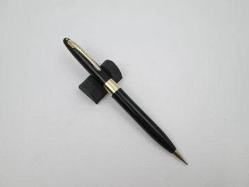 Sheaffer Flat Top 3-25 Fountain Pen (1930) - Orange w/GT, Full