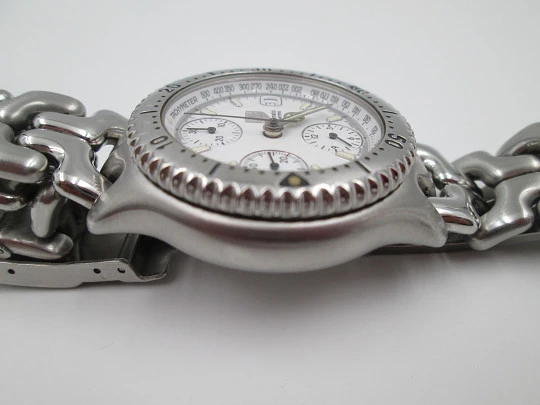 Tag Heuer Link 200 meters automatic chronograph. Stainless steel. Bracelet. 1990's