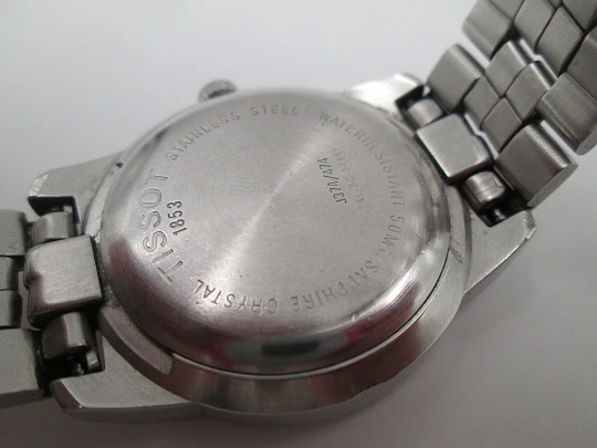 Tissot PR50. Stainless steel. Bracelet. Automatic. Grey dial. Calendar. Swiss. 2000's