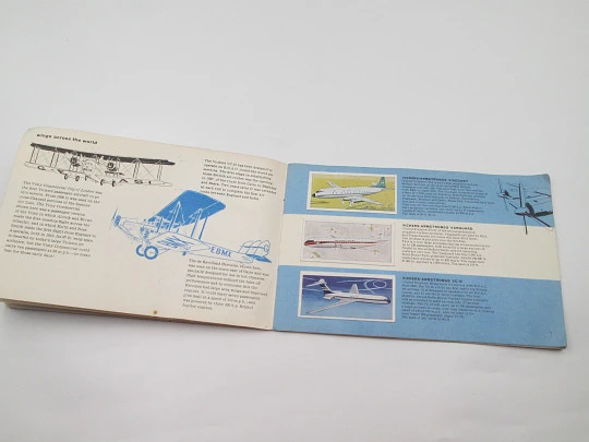 Wings across the world picture cards album. Lyons Teas. 24 colour images. 1960's