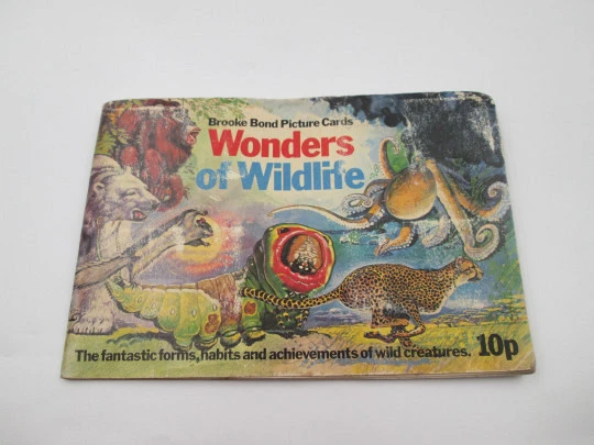 Wonders of Wildlife picture cards album. Brooke Bond. 50 colour images. 1960's