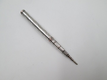 Writing Combination Dip Pen Pencil Silver Plated