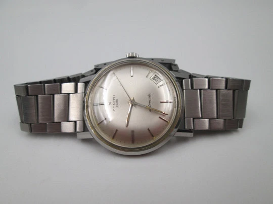 Zenith Stellina 2600. Acero inoxidable. Automático. Calendario. Brazalete. 1960