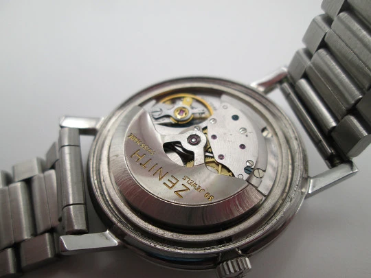 Zenith Stellina 2600. Stainless steel. Automatic. Calendar. Bracelet. 1960's