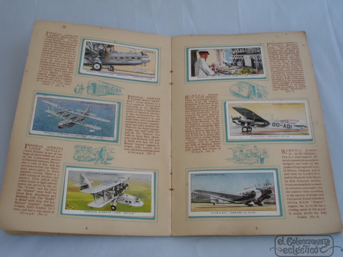 Aeroplane Series, Player's Cigarettes, 50-cards, 1926, UK
