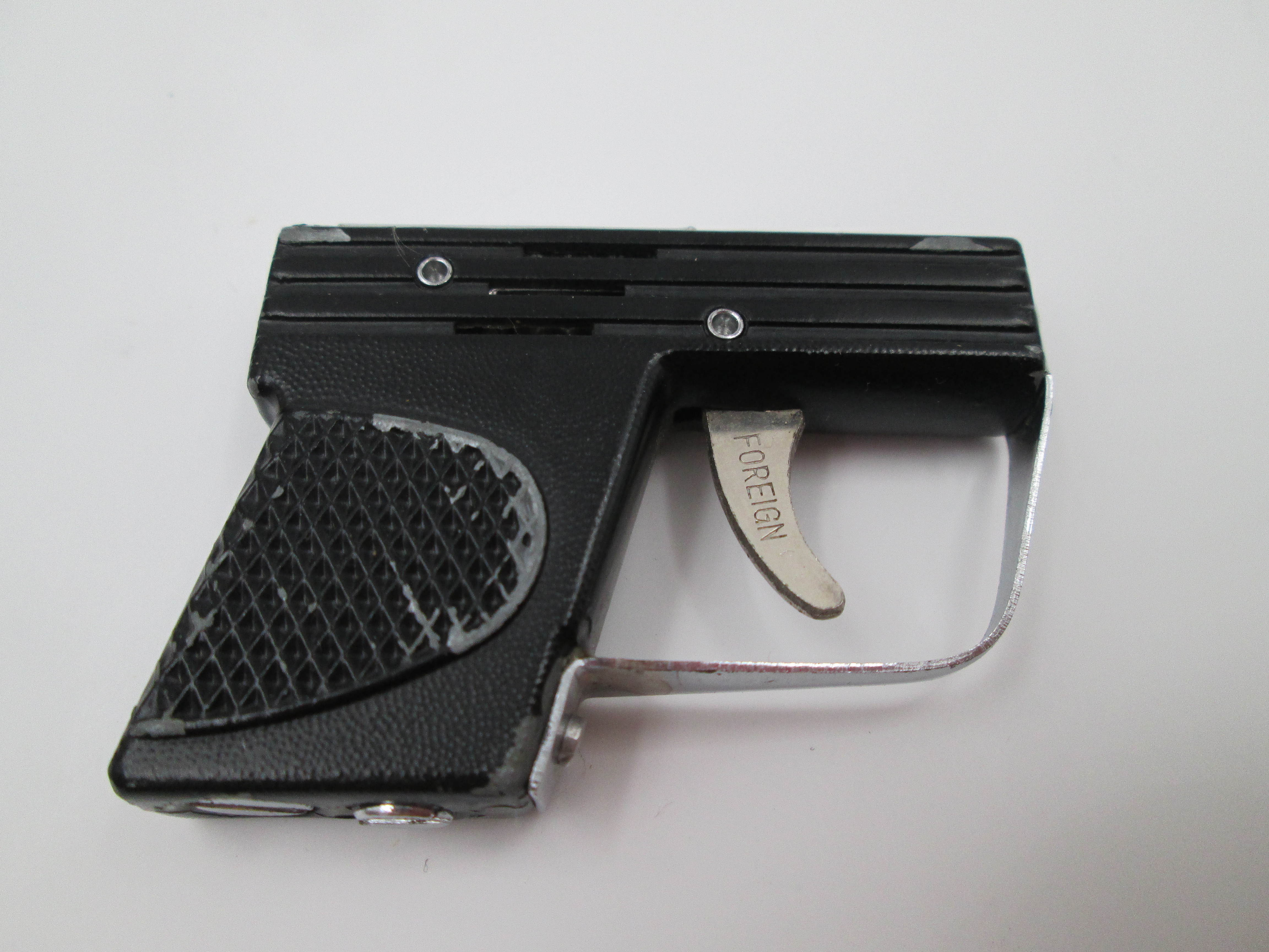 Encendedor Corona Miniatura Pistola Gasolina Metal 1950