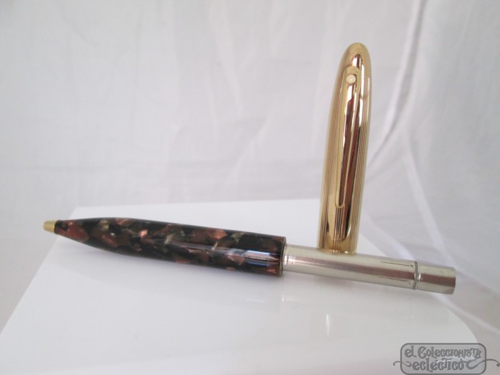 Sheaffer Crest 597 Opalite Golden Brown 23k Gold Plated 1994 Usa