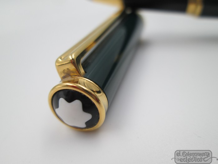 rollerball montblanc noblesse oblige green lacquer and gold plated