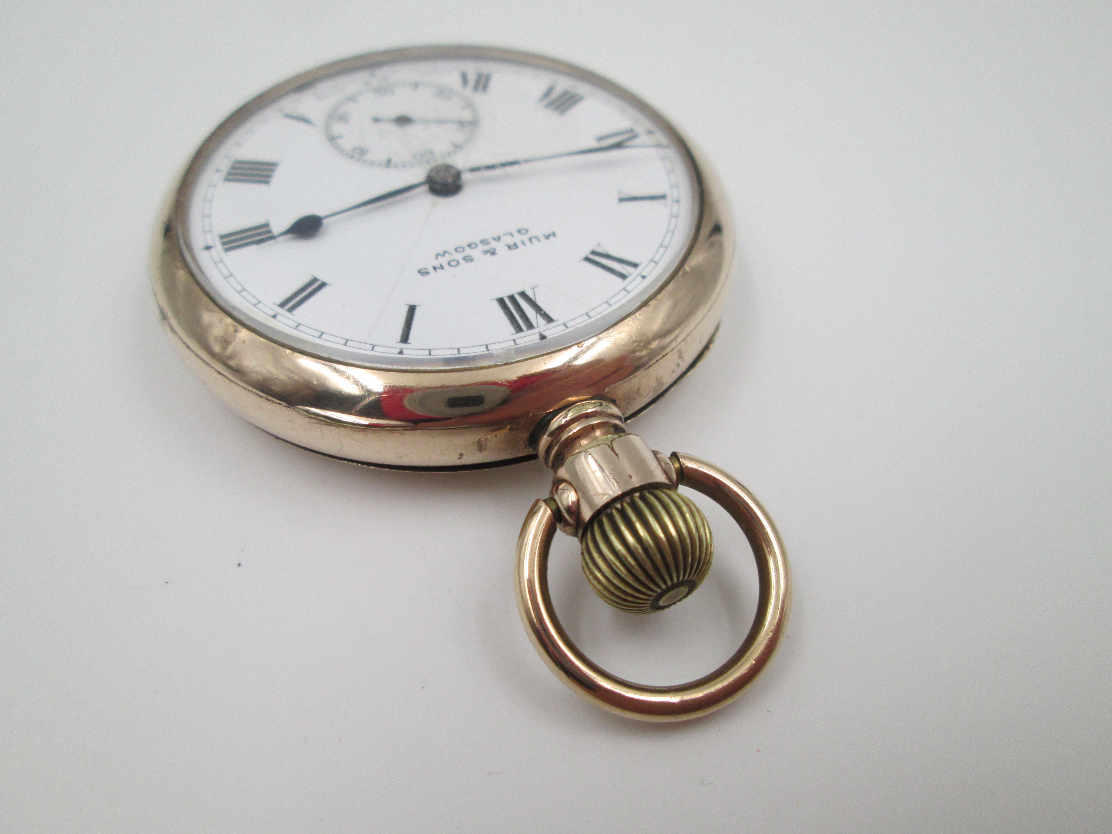 Muir Sons Glasgow Open Face Pocket Watch Wadsworth Rambler El Coleccionista Eclectico