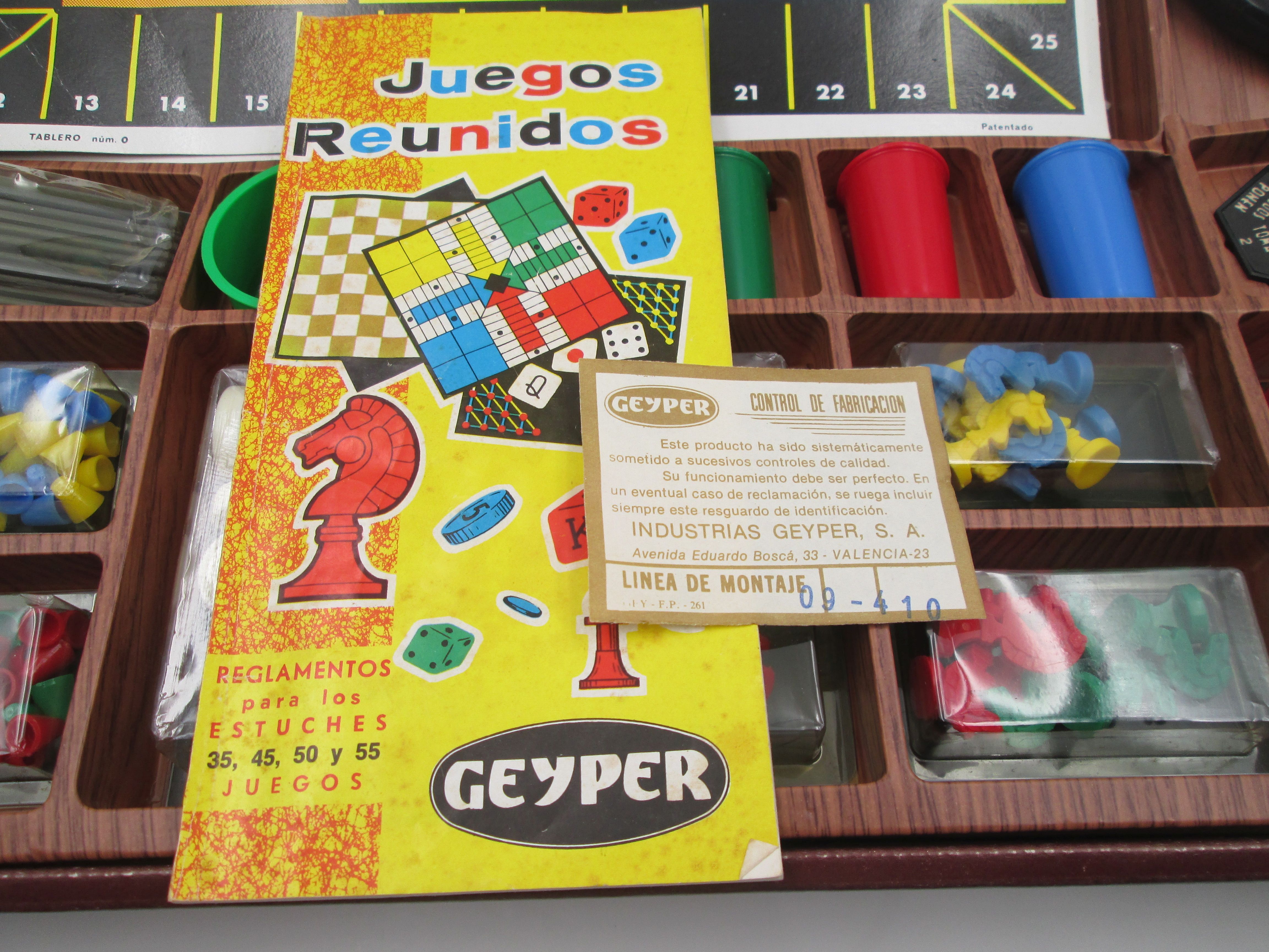 Juegos Reunidos Geyper 45 Caja Instrucciones Garantia 1980