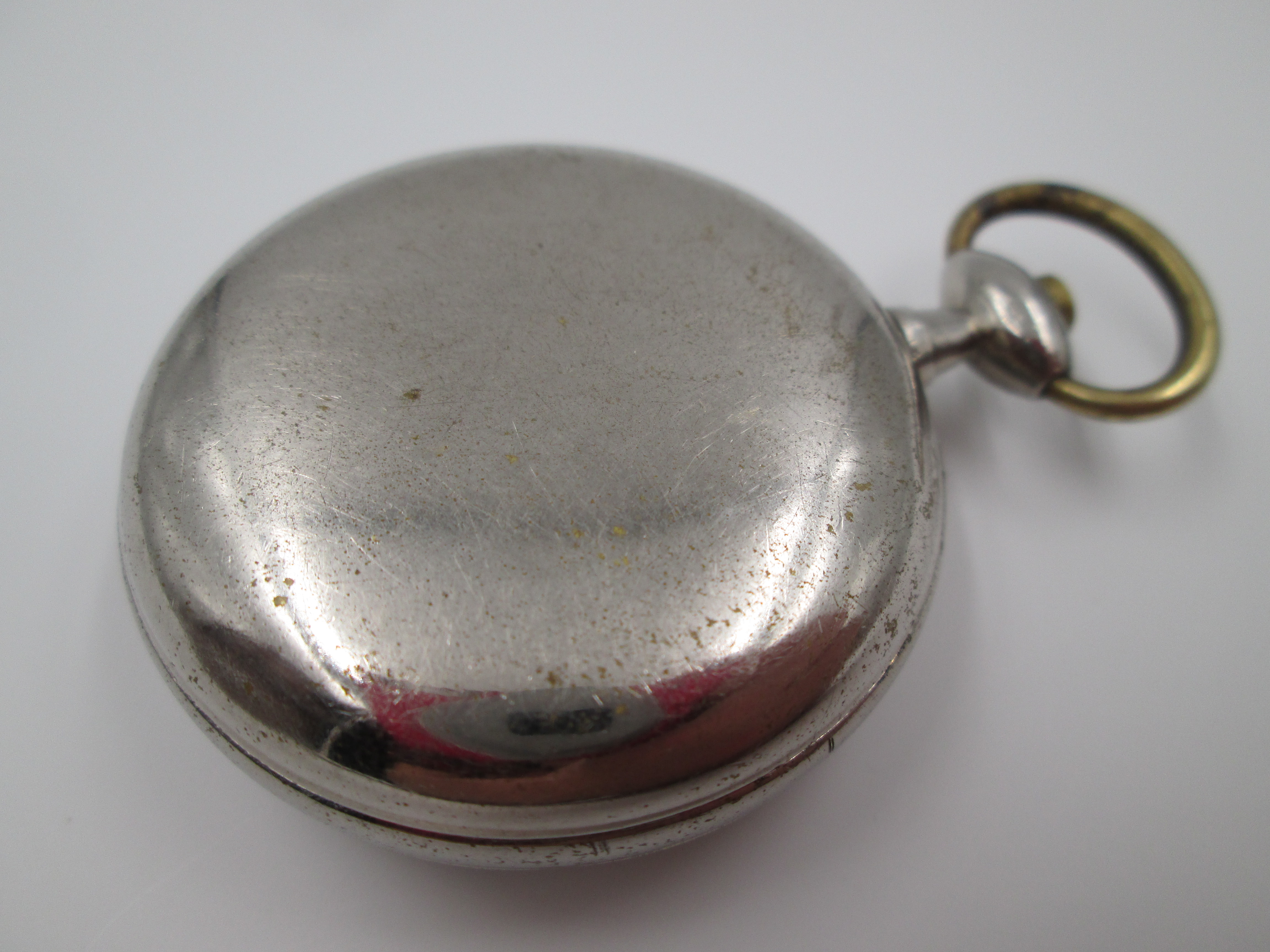 Pocket Pedometer Silver Metal 1920s Germany Porcelain Dial | El ...